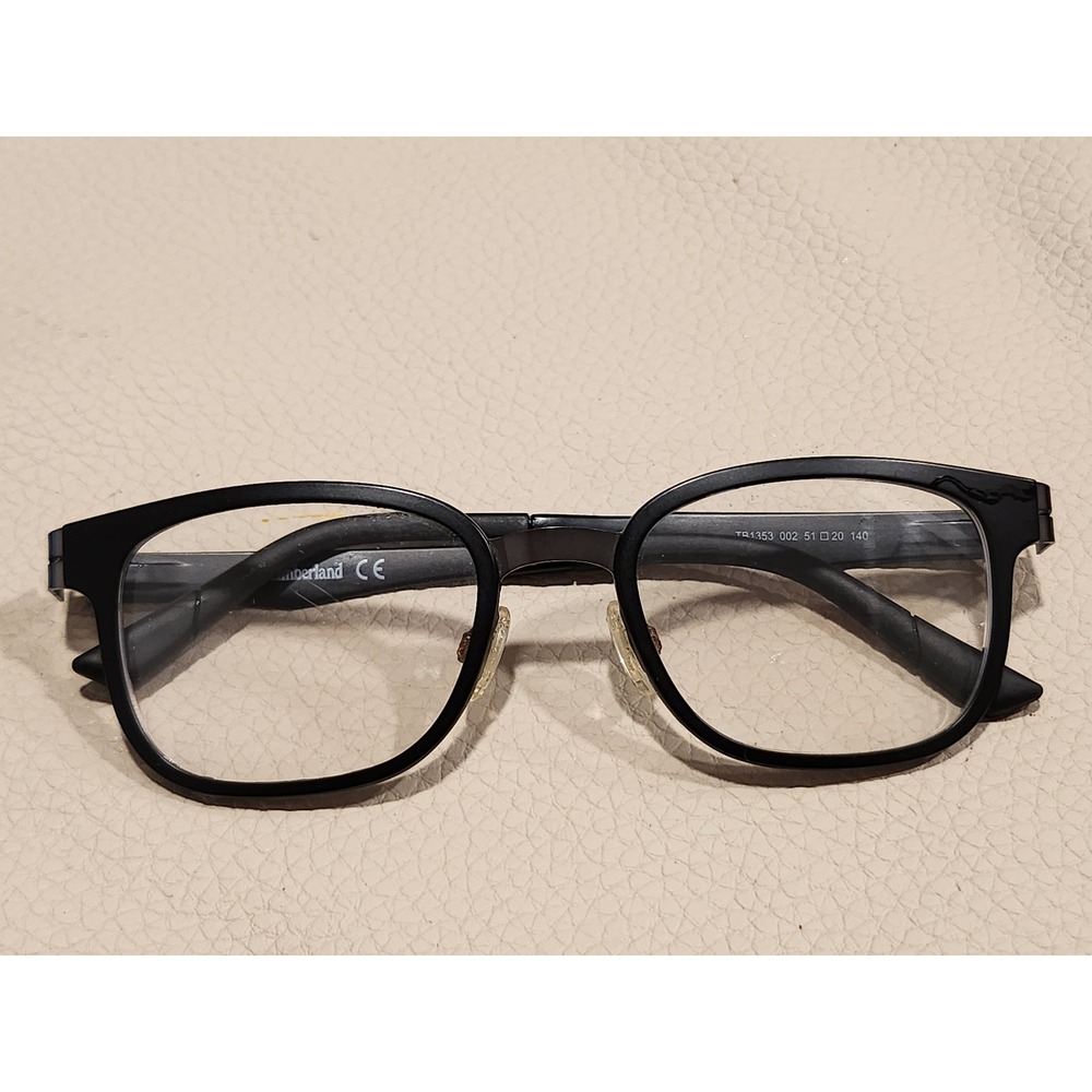 Timberland TB1353 Black Eyeglasses Frames 51-20-140 Rectangular